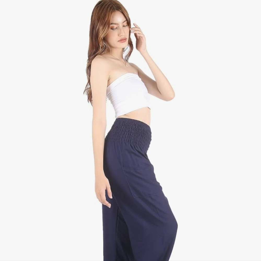 NWOTS! YOGA BOHO PANTS! NWOTS! NAVY BLUE SIZE MED!